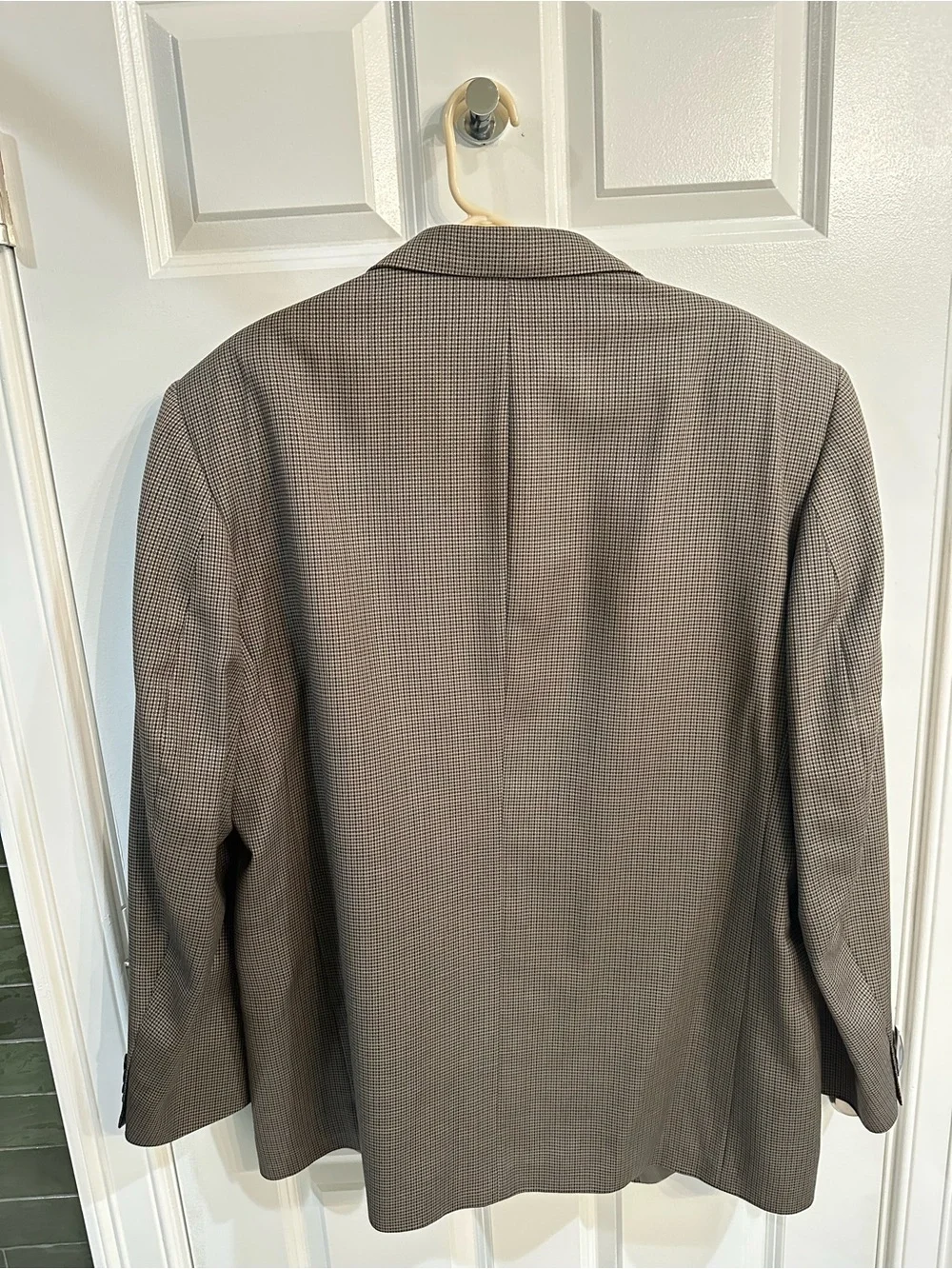 Oscar de la Renta Brown Checked Sport Coat